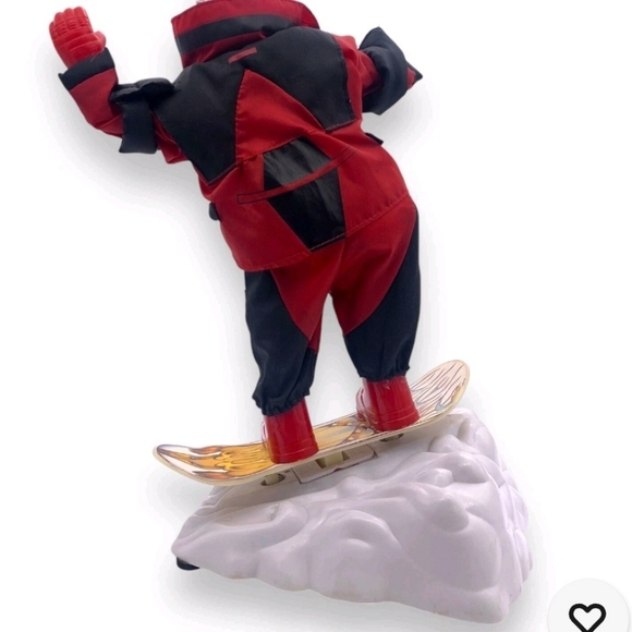 GEMMY Snowboarding Santa Boggies to the song Born to be Wild 2000 Animated Video - Picture 4 of 13